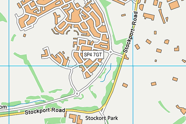 SP4 7GT map - OS VectorMap District (Ordnance Survey)