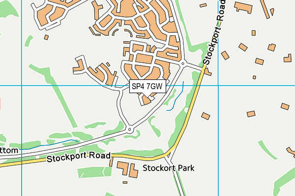 SP4 7GW map - OS VectorMap District (Ordnance Survey)
