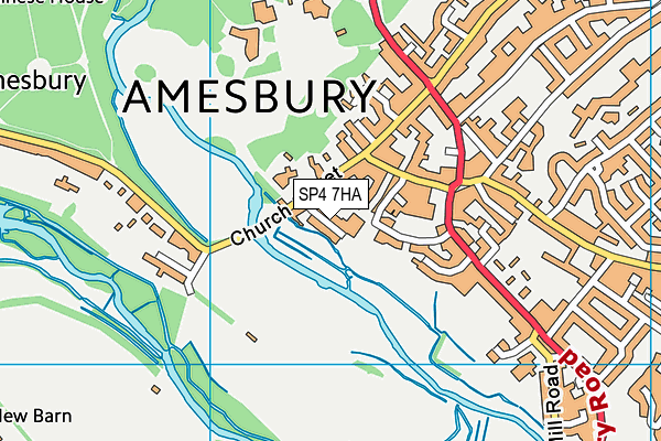 SP4 7HA map - OS VectorMap District (Ordnance Survey)