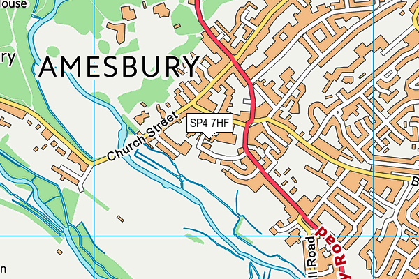 SP4 7HF map - OS VectorMap District (Ordnance Survey)