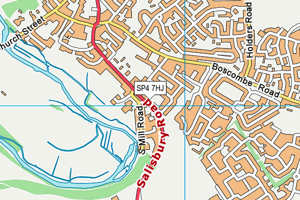 SP4 7HJ map - OS VectorMap District (Ordnance Survey)