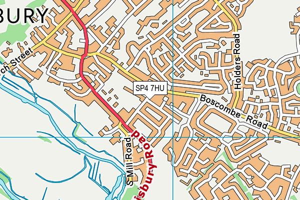 SP4 7HU map - OS VectorMap District (Ordnance Survey)