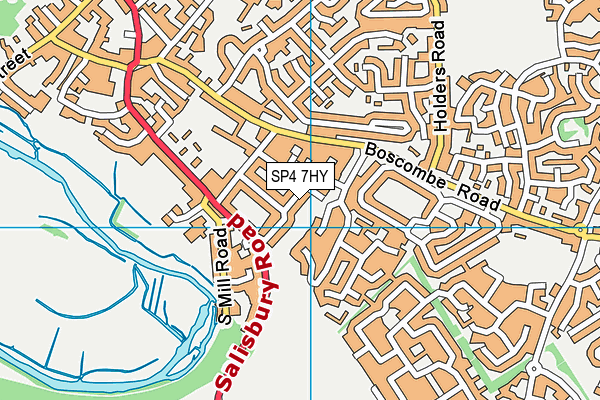 SP4 7HY map - OS VectorMap District (Ordnance Survey)