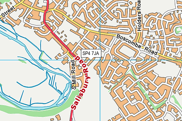 SP4 7JA map - OS VectorMap District (Ordnance Survey)