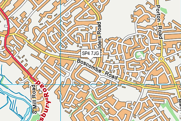 SP4 7JG map - OS VectorMap District (Ordnance Survey)