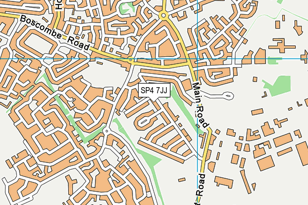 SP4 7JJ map - OS VectorMap District (Ordnance Survey)