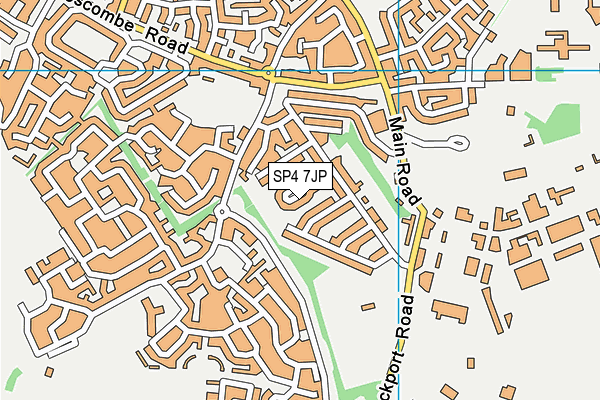 SP4 7JP map - OS VectorMap District (Ordnance Survey)