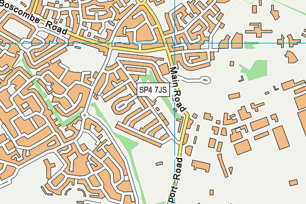 SP4 7JS map - OS VectorMap District (Ordnance Survey)