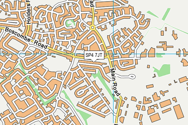 SP4 7JT map - OS VectorMap District (Ordnance Survey)