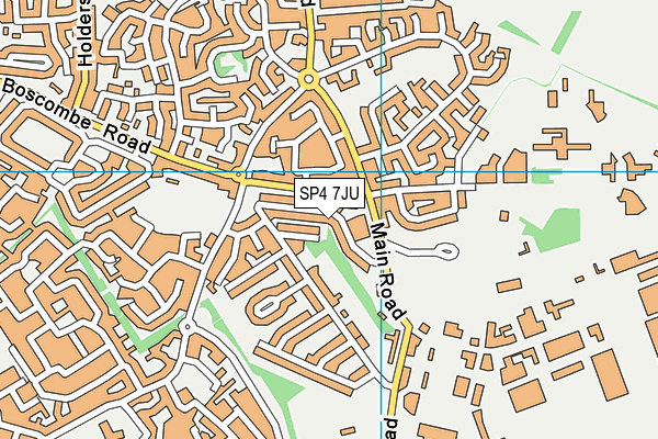 SP4 7JU map - OS VectorMap District (Ordnance Survey)