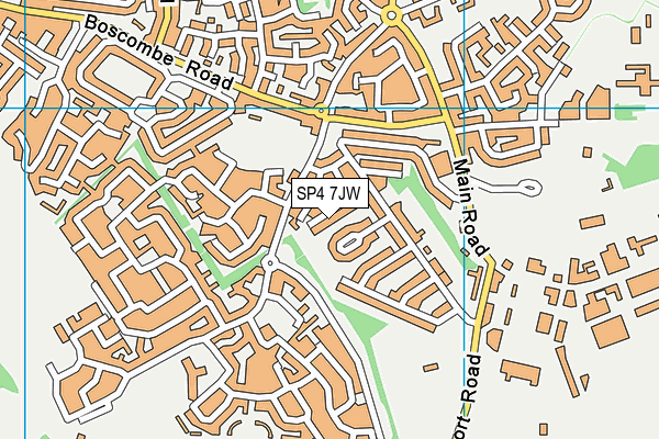 SP4 7JW map - OS VectorMap District (Ordnance Survey)