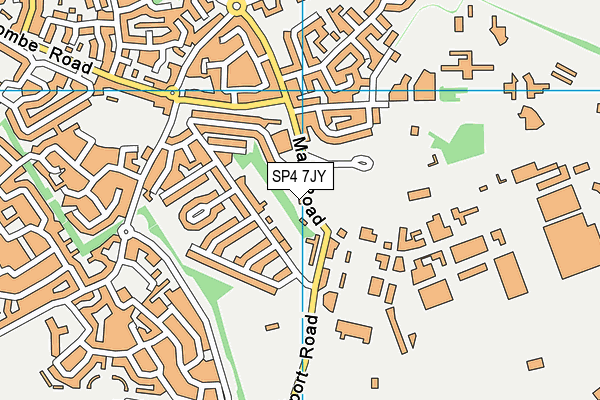 SP4 7JY map - OS VectorMap District (Ordnance Survey)