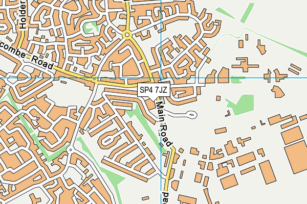 SP4 7JZ map - OS VectorMap District (Ordnance Survey)