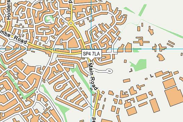 SP4 7LA map - OS VectorMap District (Ordnance Survey)