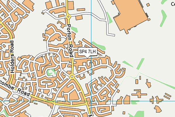 SP4 7LH map - OS VectorMap District (Ordnance Survey)