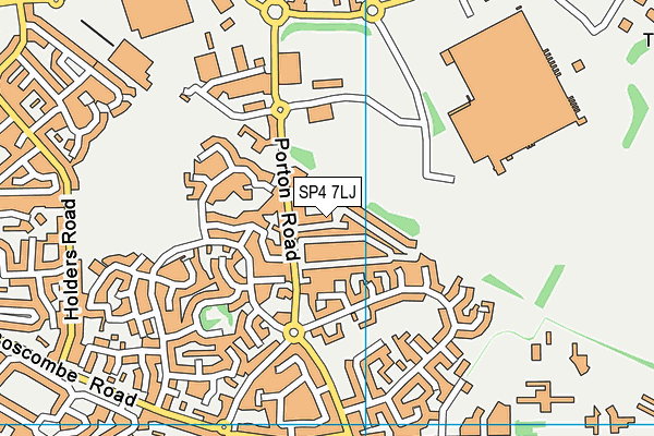 SP4 7LJ map - OS VectorMap District (Ordnance Survey)