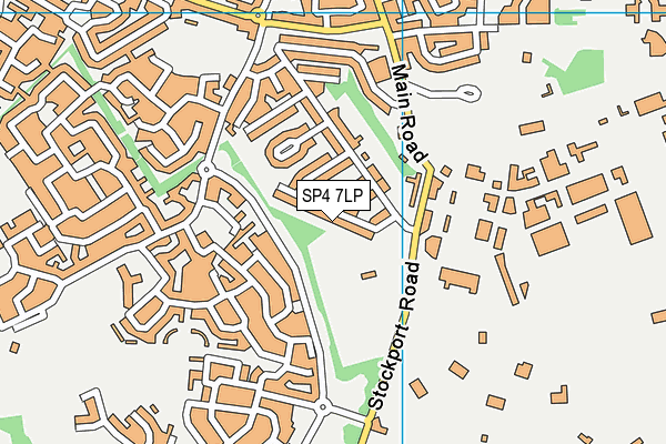 Boscombe Down Sports Field map (SP4 7LP) - OS VectorMap District (Ordnance Survey)