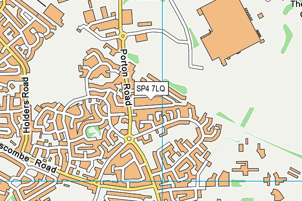 SP4 7LQ map - OS VectorMap District (Ordnance Survey)