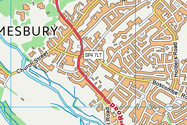 SP4 7LT map - OS VectorMap District (Ordnance Survey)