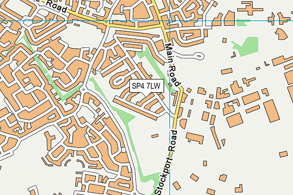 SP4 7LW map - OS VectorMap District (Ordnance Survey)