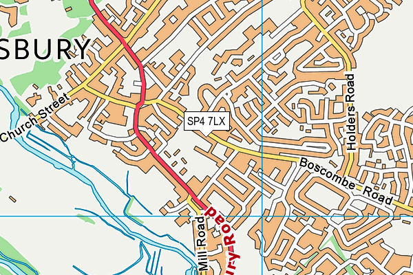 SP4 7LX map - OS VectorMap District (Ordnance Survey)