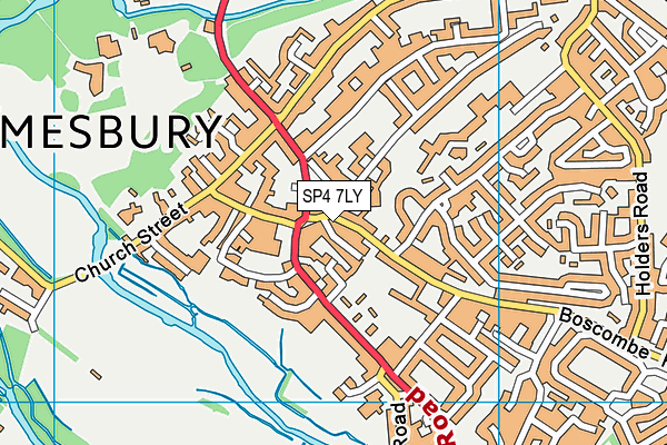 SP4 7LY map - OS VectorMap District (Ordnance Survey)