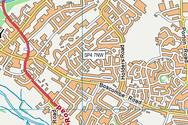 SP4 7NW map - OS VectorMap District (Ordnance Survey)