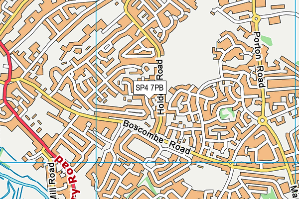 SP4 7PB map - OS VectorMap District (Ordnance Survey)