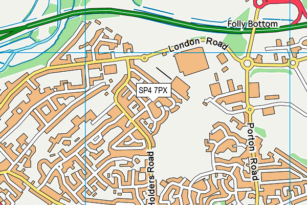 SP4 7PX map - OS VectorMap District (Ordnance Survey)