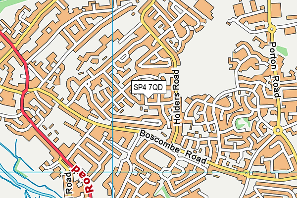 SP4 7QD map - OS VectorMap District (Ordnance Survey)