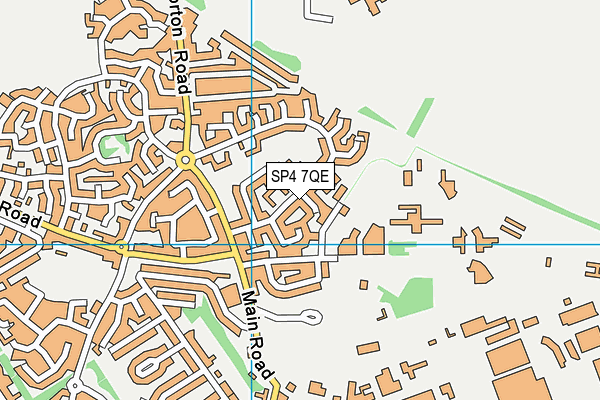 SP4 7QE map - OS VectorMap District (Ordnance Survey)