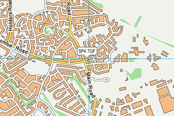 SP4 7QF map - OS VectorMap District (Ordnance Survey)