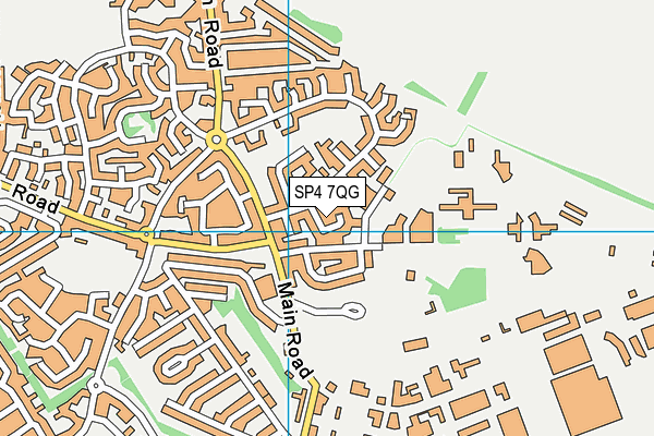 SP4 7QG map - OS VectorMap District (Ordnance Survey)