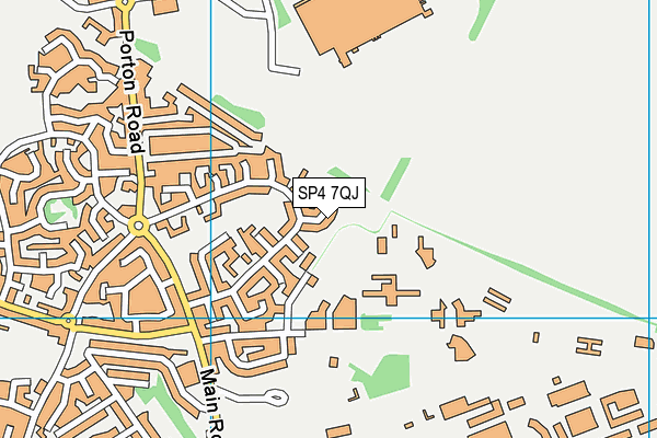 SP4 7QJ map - OS VectorMap District (Ordnance Survey)