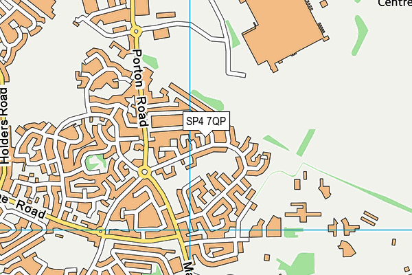 SP4 7QP map - OS VectorMap District (Ordnance Survey)