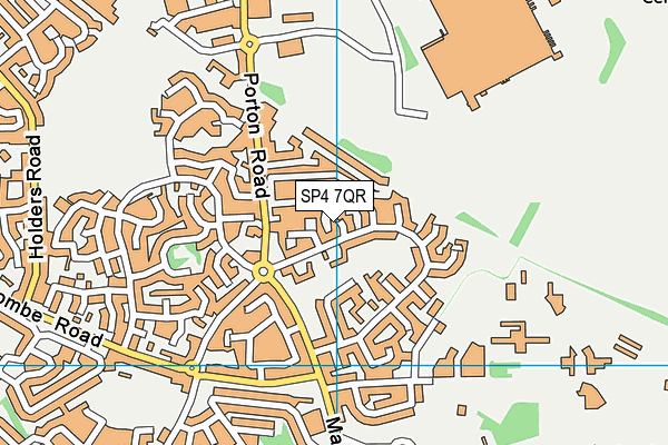SP4 7QR map - OS VectorMap District (Ordnance Survey)