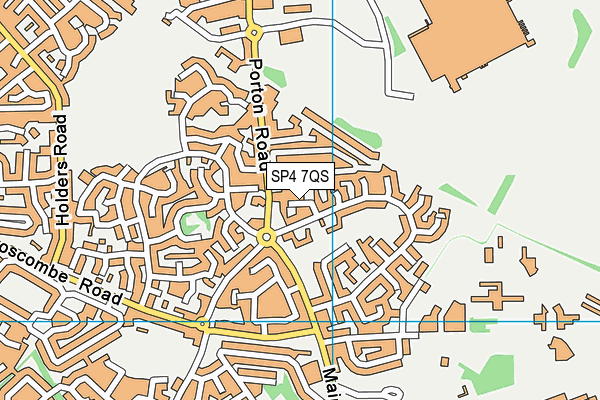 SP4 7QS map - OS VectorMap District (Ordnance Survey)