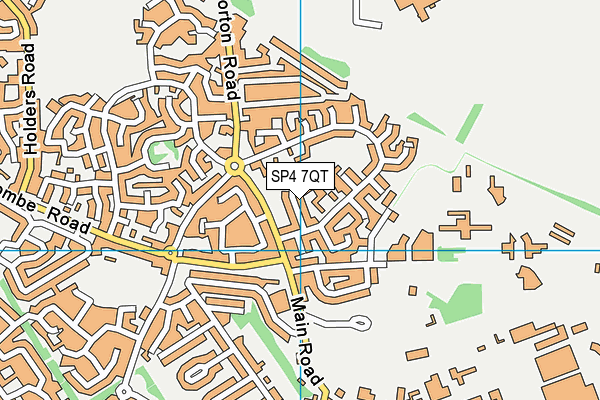 SP4 7QT map - OS VectorMap District (Ordnance Survey)