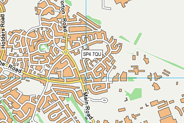 SP4 7QU map - OS VectorMap District (Ordnance Survey)