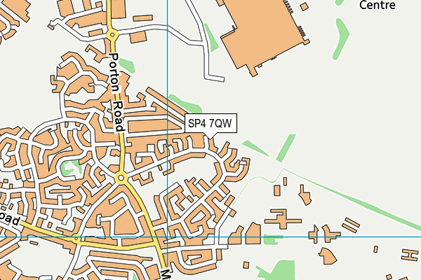 SP4 7QW map - OS VectorMap District (Ordnance Survey)