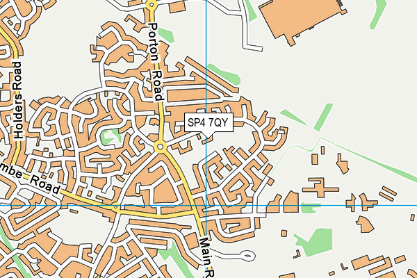 SP4 7QY map - OS VectorMap District (Ordnance Survey)