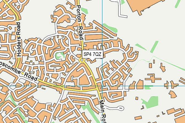 SP4 7QZ map - OS VectorMap District (Ordnance Survey)