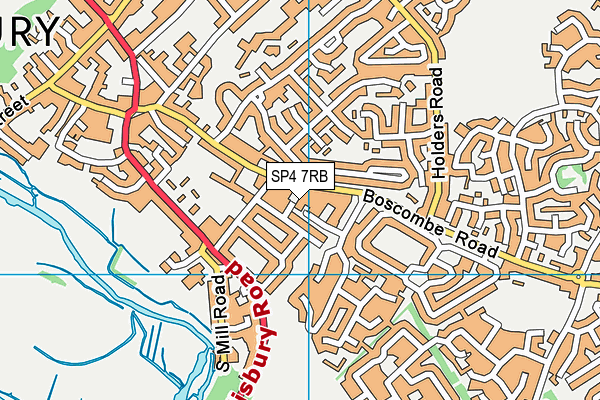 SP4 7RB map - OS VectorMap District (Ordnance Survey)