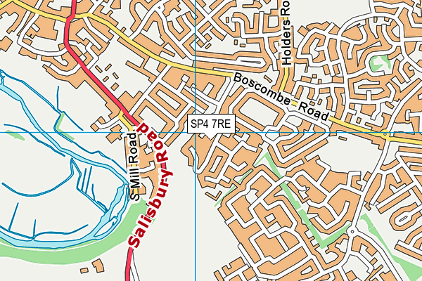SP4 7RE map - OS VectorMap District (Ordnance Survey)