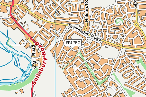 SP4 7RG map - OS VectorMap District (Ordnance Survey)