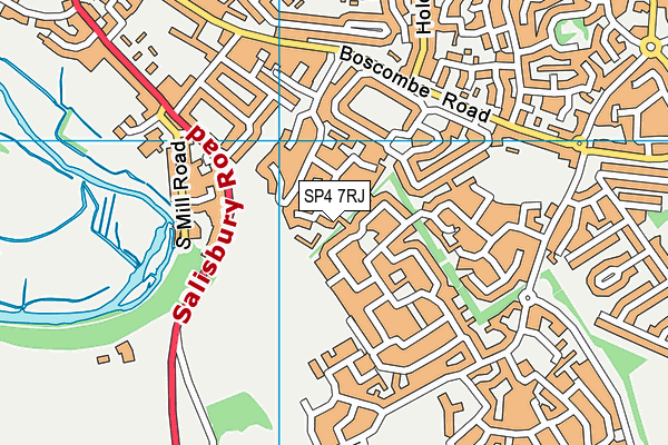 SP4 7RJ map - OS VectorMap District (Ordnance Survey)