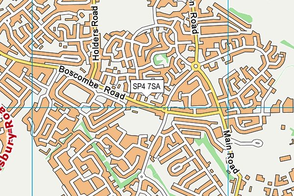 SP4 7SA map - OS VectorMap District (Ordnance Survey)