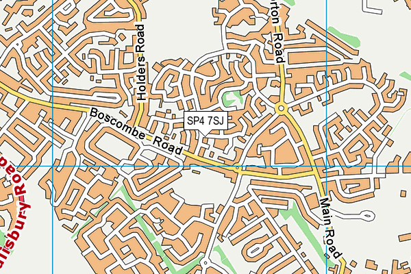 SP4 7SJ map - OS VectorMap District (Ordnance Survey)