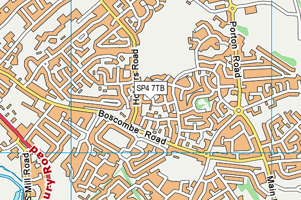 SP4 7TB map - OS VectorMap District (Ordnance Survey)