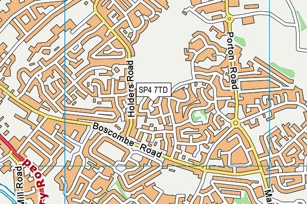 SP4 7TD map - OS VectorMap District (Ordnance Survey)